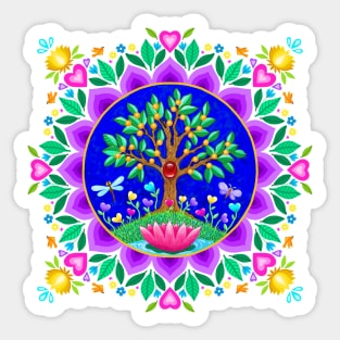 Tree of Life Mandala Sticker